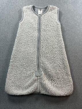 UGG Baby Sleeveless Sherpa Wearable Blanket Gray Cozy Sleep Sack EUC